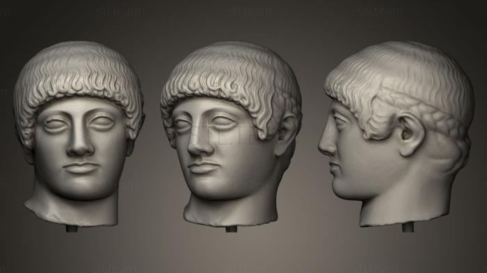 3D модель Юная мужская голова (STL)